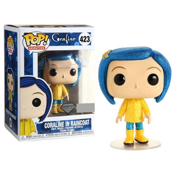 Funko POP! Animation Coraline in Raincoat Vinyl Figure [Diamond Collection] - Picture 1 of 5